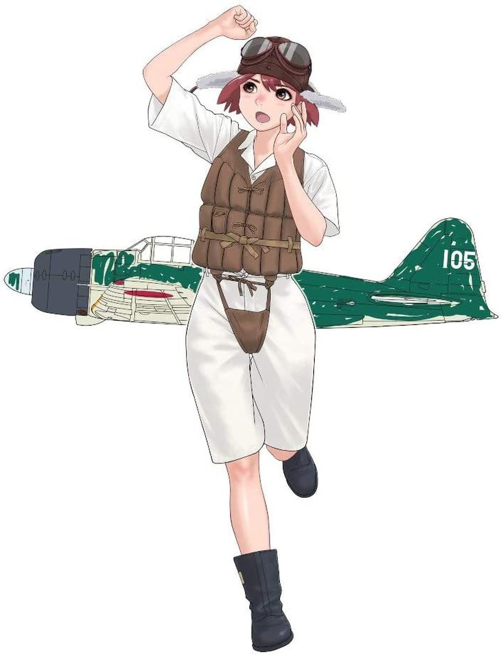 FineMolds 1/35 Rekiso Otome Aoi with 1:72 Zero Fighter Model 22 | 4536318880073