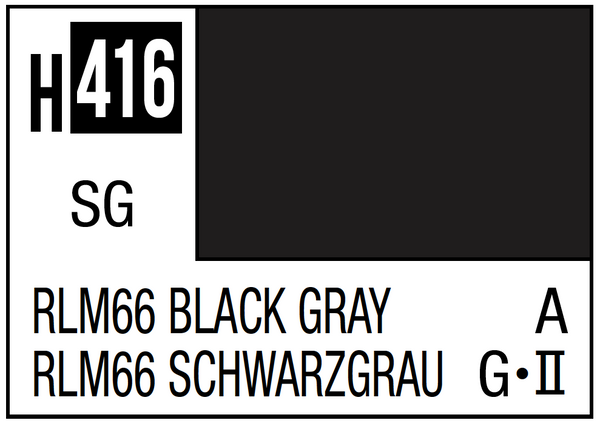 GSI Creos H416 RLM66 Black Gray [German luftwaffe airclaf]