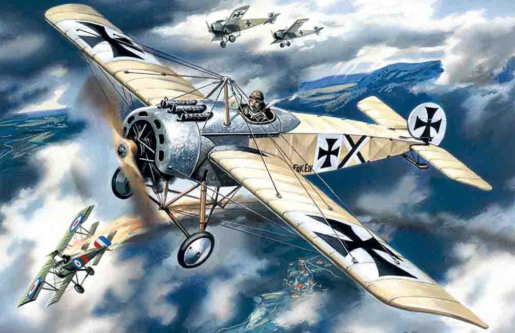 ICM 1/72 Fokker E.IV, WWI German Fighter | 4823044400102