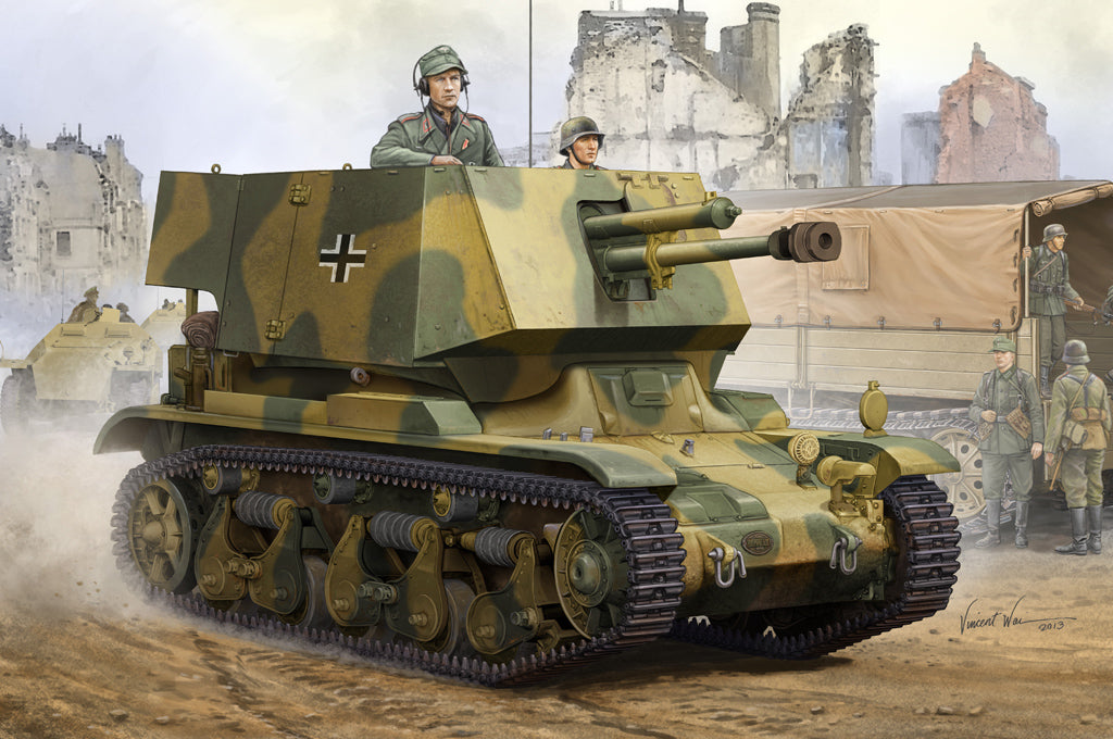 Hobby Boss 1/35 4.7 cm Pak(t) Sfl.auf Fgst. Pz.Kpfw.35 R 731(f) | 6939319238078
