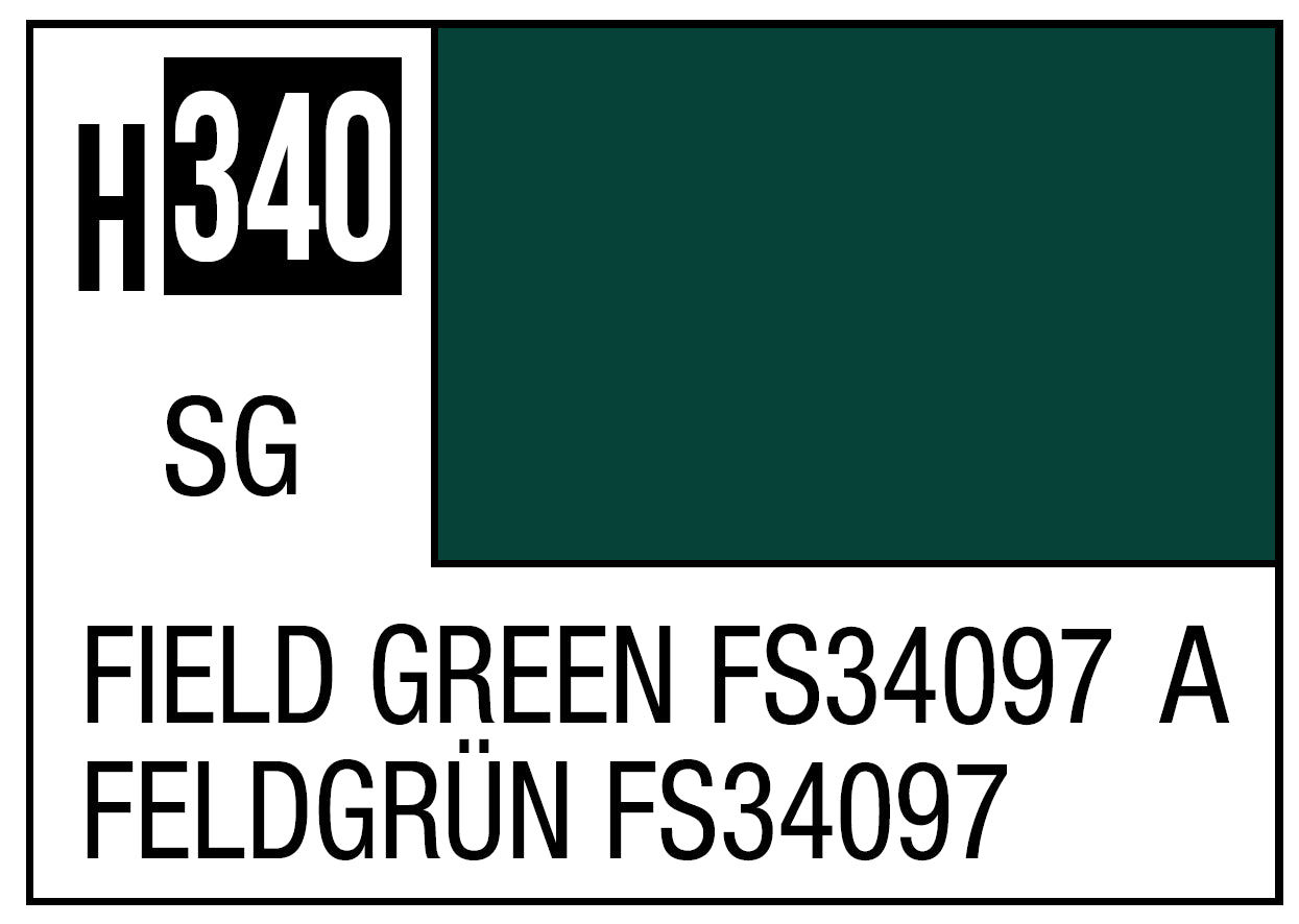 Mr Hobby Mr. Color 340 Field Green FS34097 (Semi-Gloss/Aircraft) | 4973028735260