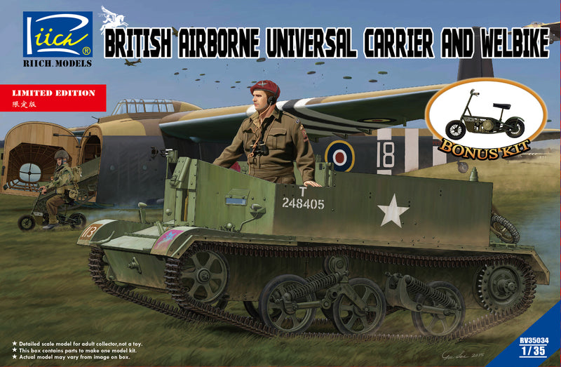 Riich 1/35 British Airborne Universal Carrier Mk.III & Welbike Mk.2 | 6953391900531