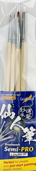 GodHand GodHand - Brushwork Semi-PRO4 brushes set
