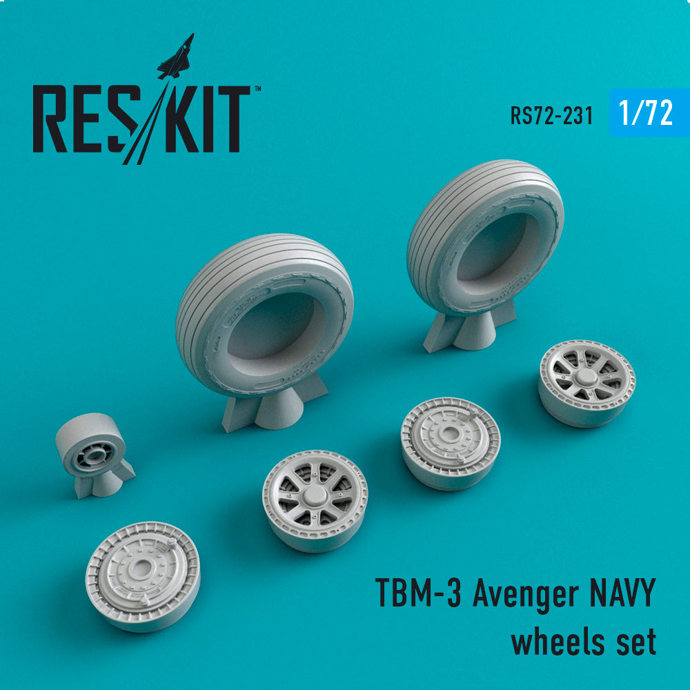 Res/Kit TBM-3 Avenger NAVY wheels set | 4824594102317