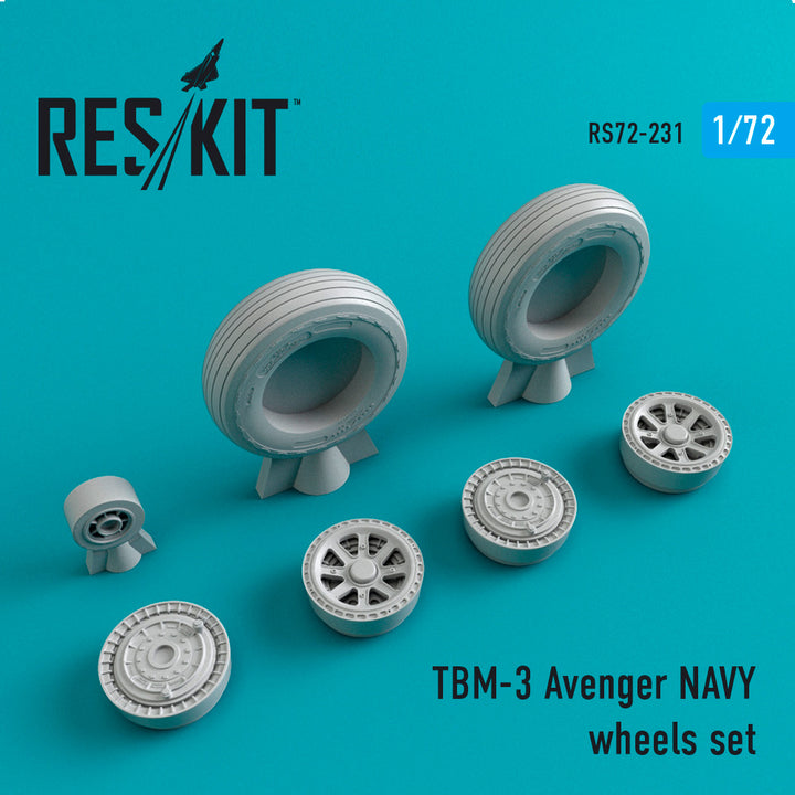 Res/Kit TBM-3 Avenger NAVY wheels set | 4824594102317