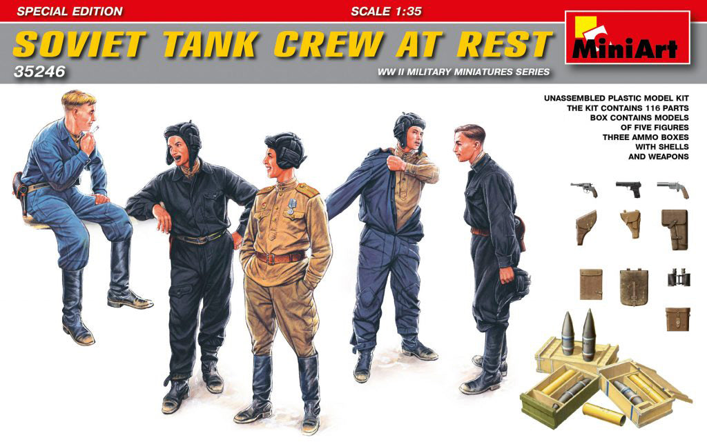 MiniArt 1/35 Soviet Tank Crew at Rest.Special Edition | 4820183311023