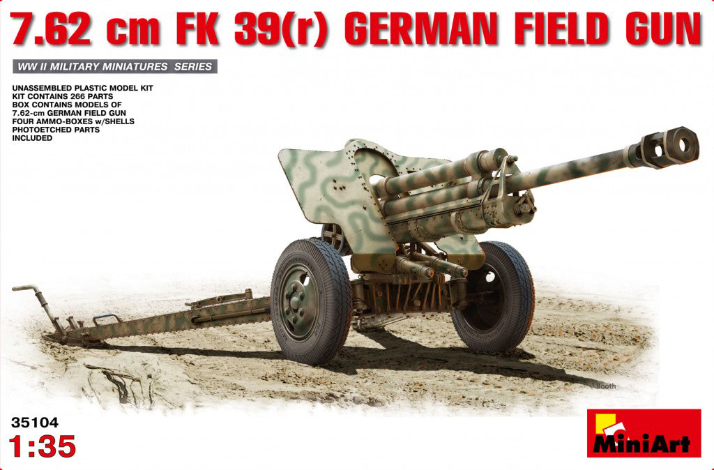 MiniArt 7.62 cm FK 39(r) German Field Gun (1/35) | 4820183310286