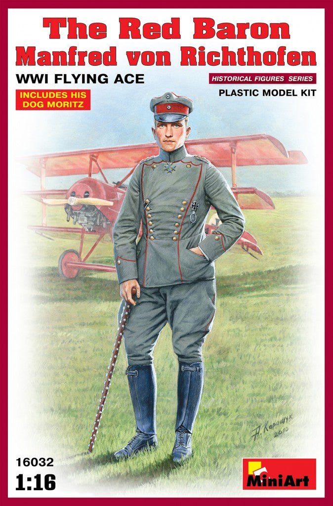 MiniArt 1/16 Red Baron. Manfred von Richthofen.WW1 Flying Ace | 4820041103012
