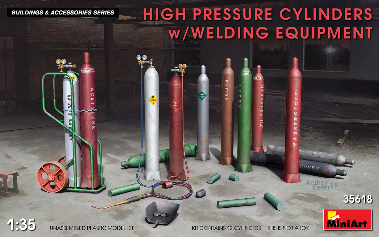 MiniArt High Pressure Cylinders w/ Welding Equipment | 4820183312907