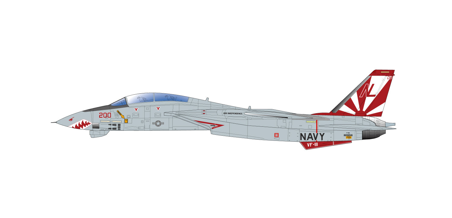 Platz Italeri 1/48 US Navy F-14A Tomcat VF-111 "Sundowners"