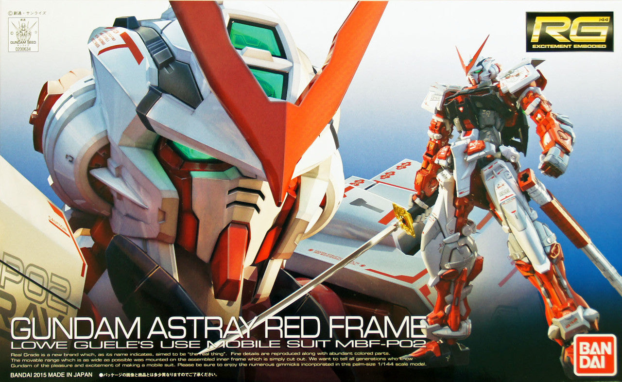BANDAI HOBBY RG 1/144 MBF-P02 Gundam Astray Red Frame(4573102616180)