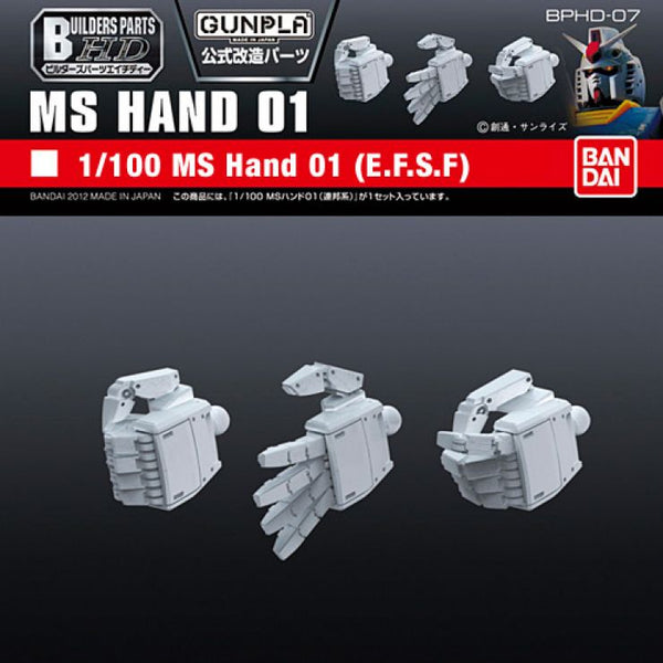 Bandai Builders Parts HD 1/100 EFSF MS Hand 01