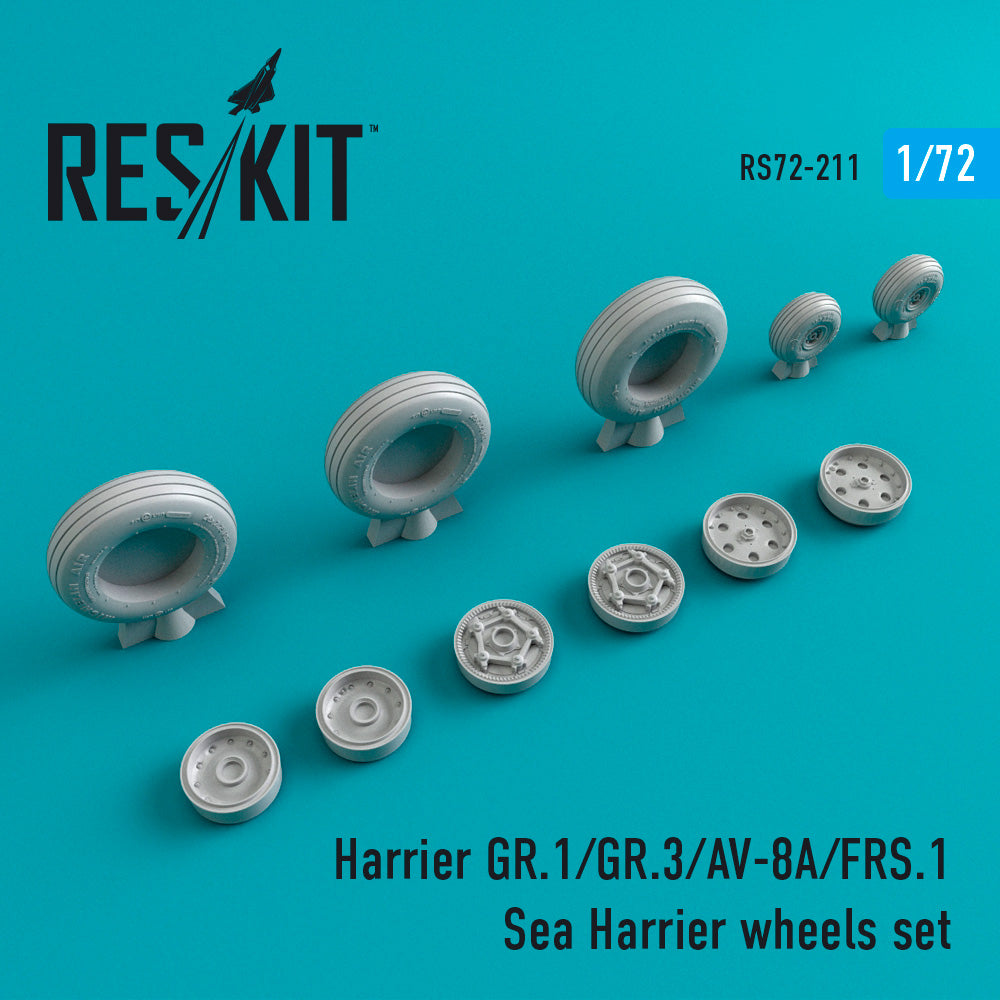 Res/Kit Harrier GR.1/GR.3/AV-8A/FRS.1/Sea Harrier wheels set | 4824594102119