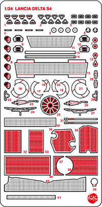 Platz NuNu Detail-Up Parts for Lancia Delta S4 '86 Monte Carlo Rally | 4545782077216