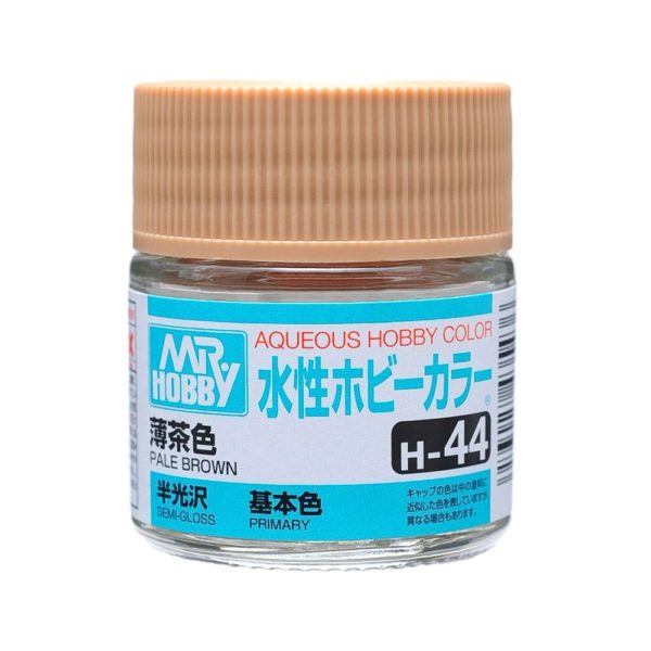 Mr Hobby AQUEOUS HOBBY COLOR - H44 SEMI-GLOSS PALE BROWN (PRIMARY) | 4973028719208