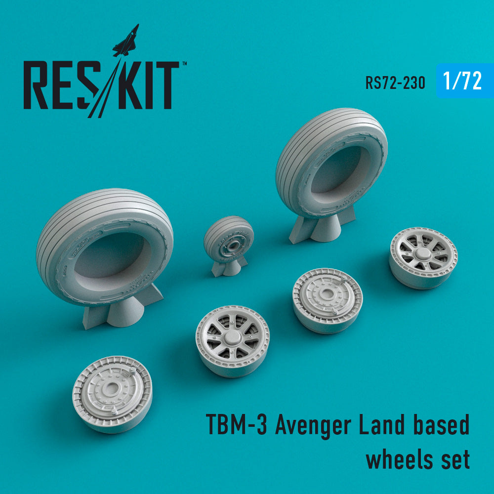 Res/Kit TBM-3 Avenger Land based wheels set | 4824594102300