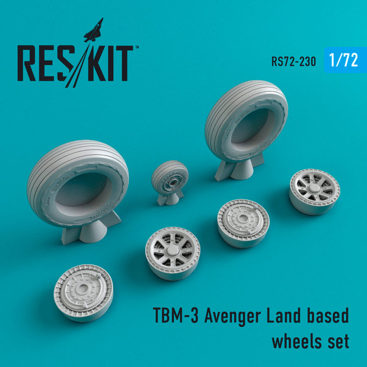 Res/Kit TBM-3 Avenger Land based wheels set | 4824594102300