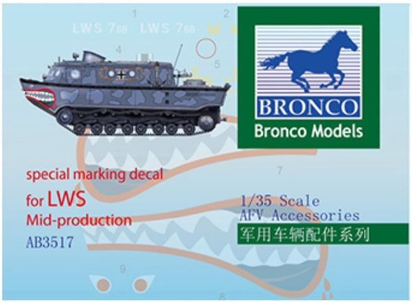 Bronco Models 1/35 Special Marking Decal for LWS Mid-Production Accessories Kit