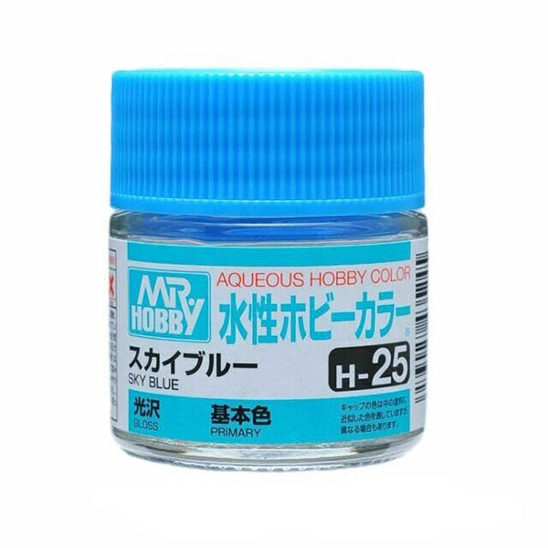 Mr Hobby Aqueous Color H25 Gloss Sky Blue 10ml Bottle | 4973028738568