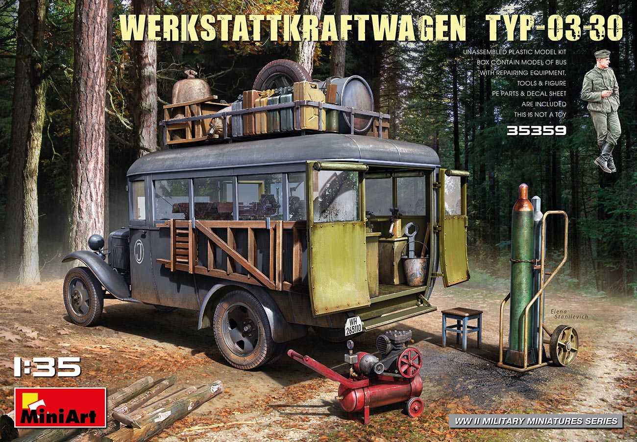 MiniArt 1/35 Werkstattkraftwagen Typ-03-30 1/35 Scale | 4820183313386