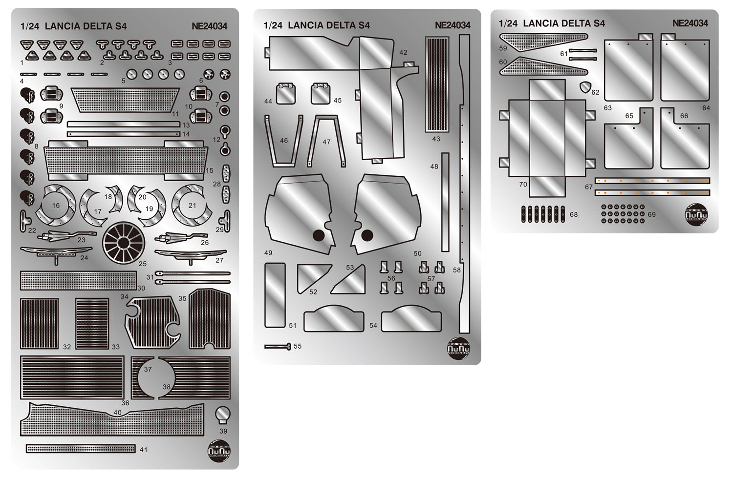 Platz Beemax Detail-Up Parts For 1/24 Lancia Delta S4 '86 Catalunya Rally