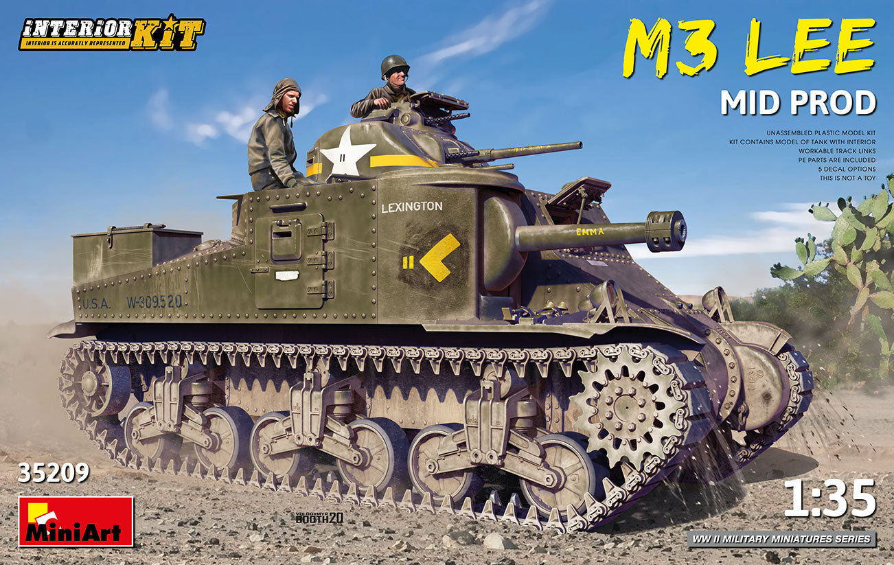 MiniArt 1/35 1/35 M3 Lee Mid Prod. Interior Kit | 4820183313607