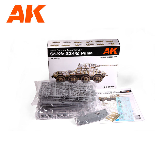 AK Interactive 1/35 SD.KFZ.234/2 PUMA Plastic Model Kit