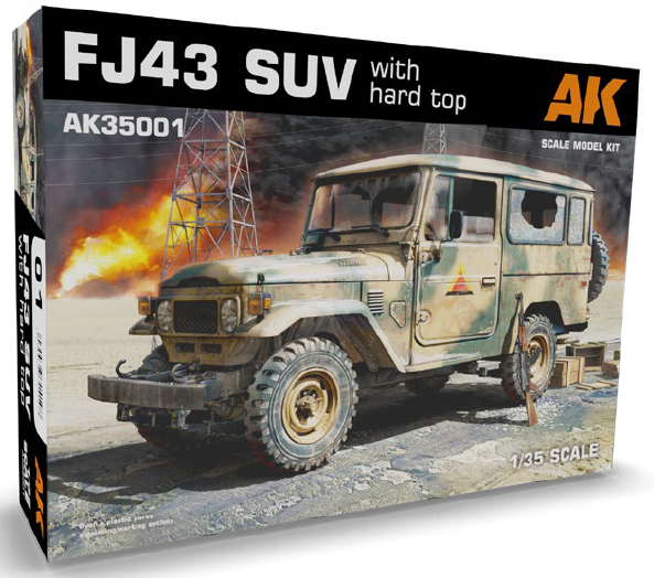 AK Interactive 1/35 FJ43 SUV with Hard Top Plastic Model Kit