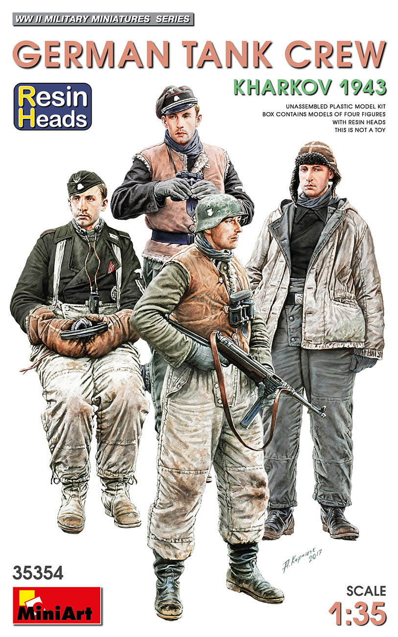 MiniArt 1/35 German Tank Crew.Kharkov 1943. Resin Heads | 4820183313560