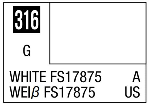 Mr Hobby H316 White FS17875 [US navy aircraft standard color] | 4973028505061