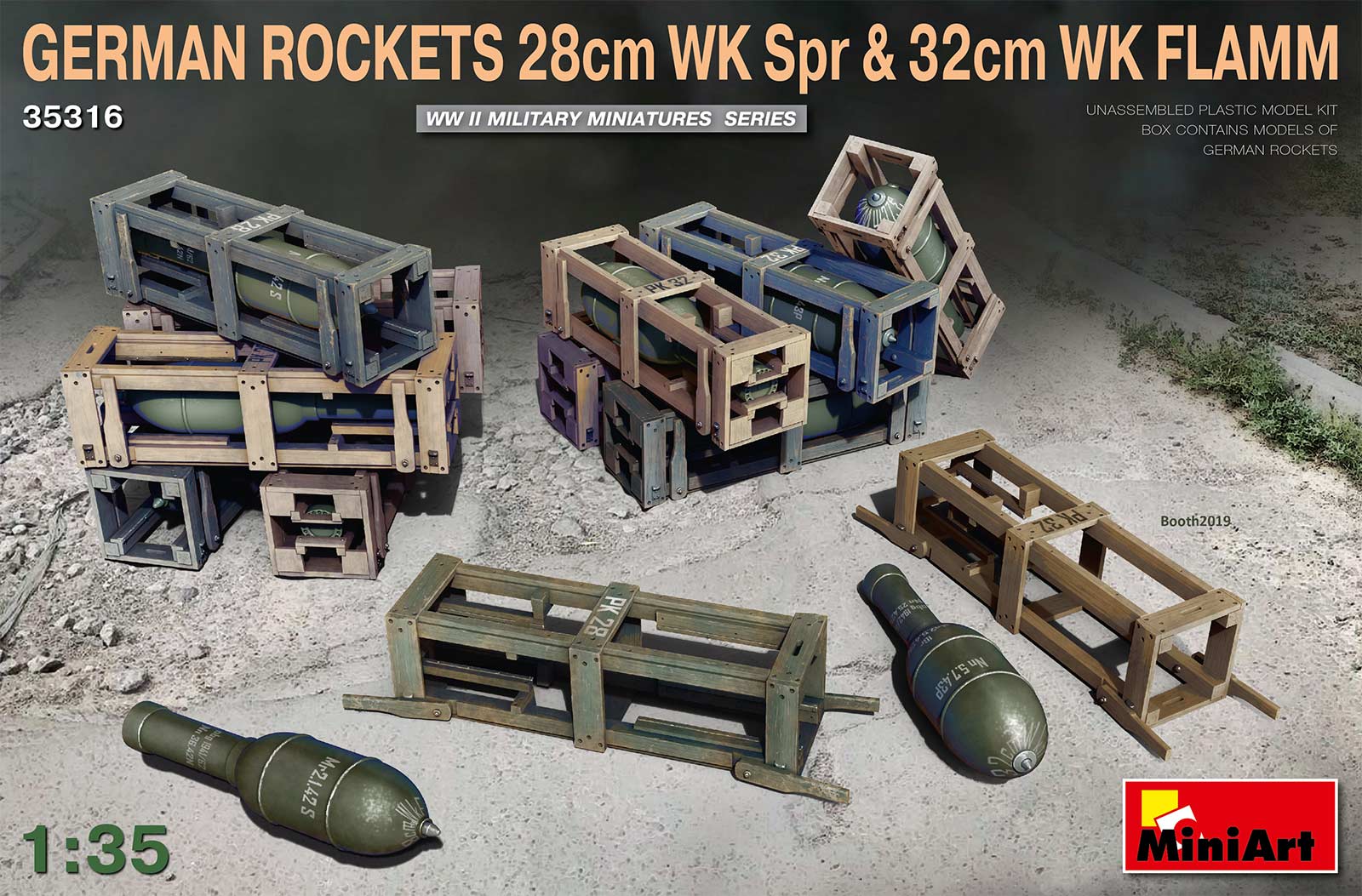 MiniArt 1/35 German Rockets 28cm WK Spr & 32cm WK Flamm | 4820183312457