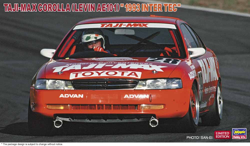 Hasegawa 1/24 TAJI-MAX COROLLA (LEVIN AE101) 1993 INTER TEC(4967834206304)