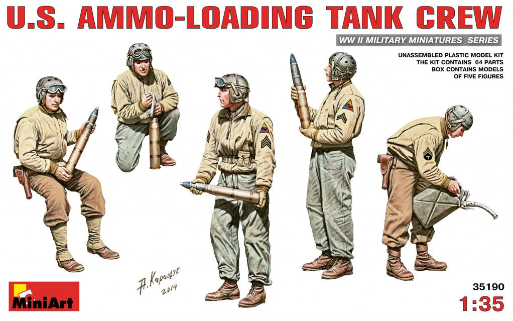MiniArt 1/35 U.S. Ammo-Loading Tank Crew | 4820183310262