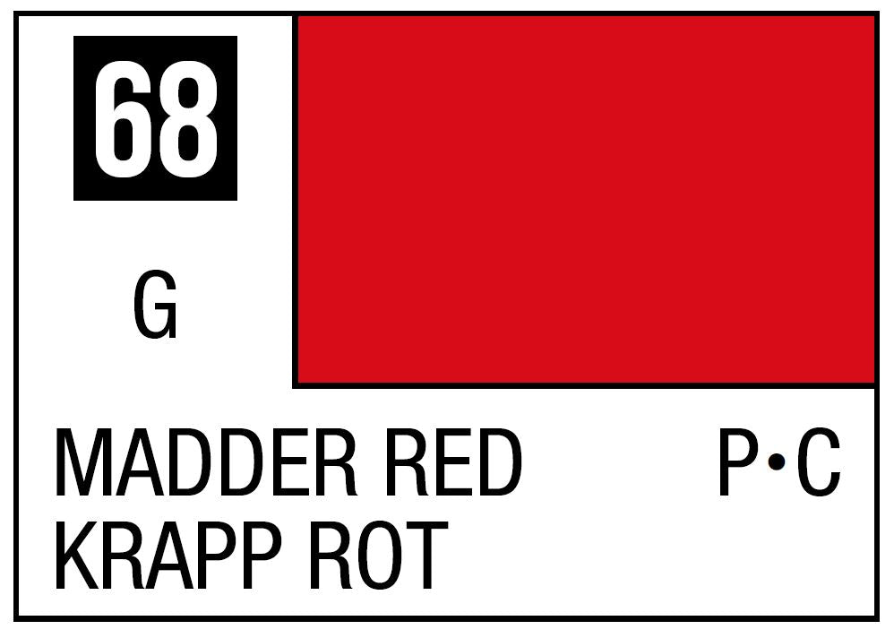 Mr Hobby Mr. Color 68 - Red Madder (Gloss/Primary Car) | 4973028716658