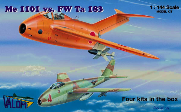 Valom 1/144 Me 1101 vs FW Ta 183 (Four Kits)
