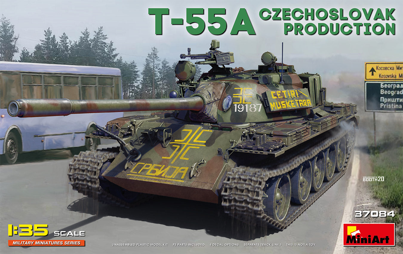 MiniArt 1/35 T-55A Czechoslovak Prod. Tank | 4820183313195