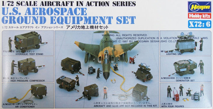 Hasegawa [X72-6] 1:72 U.S. AEROSPACE GROUND EQUIPMENT SET | 4967834351066