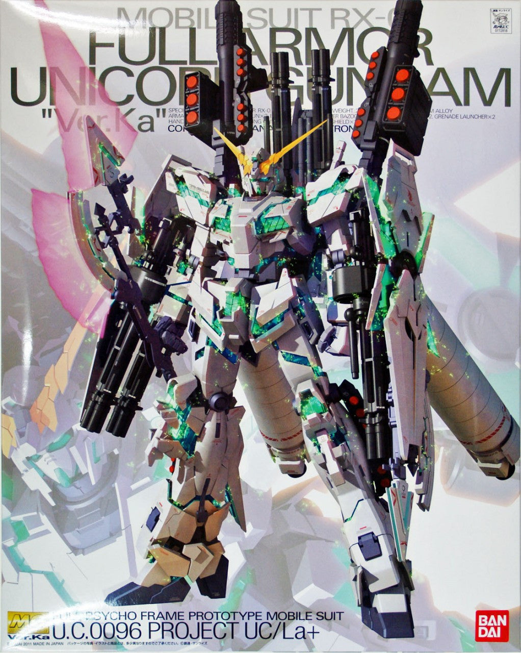 BANDAI Hobby MG 1/100 RX-0 Full Armor Unicorn Gundam Ver.Ka(4573102615893)
