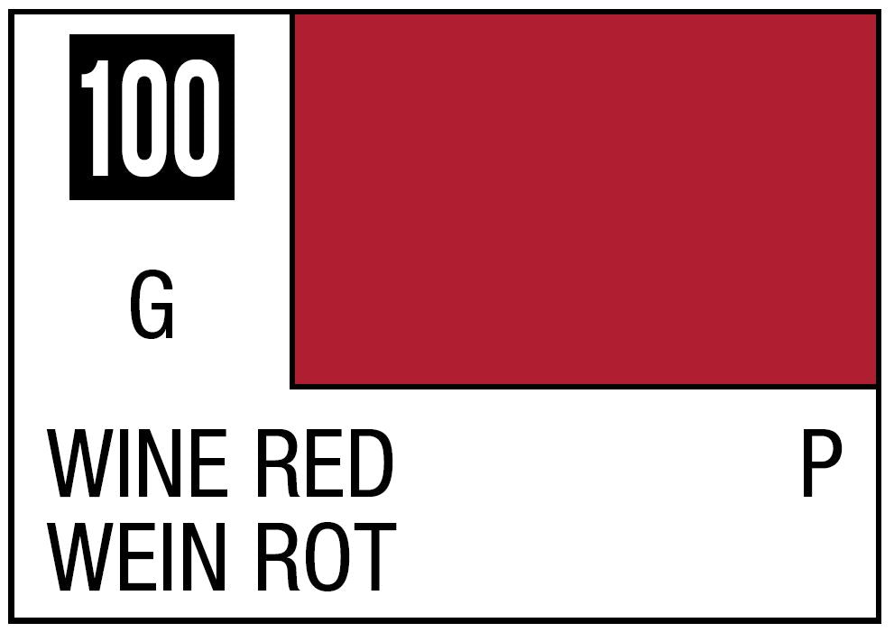 Mr Hobby Mr. Color 100 - Wine Red (Gloss/Primary) | 4973028635423