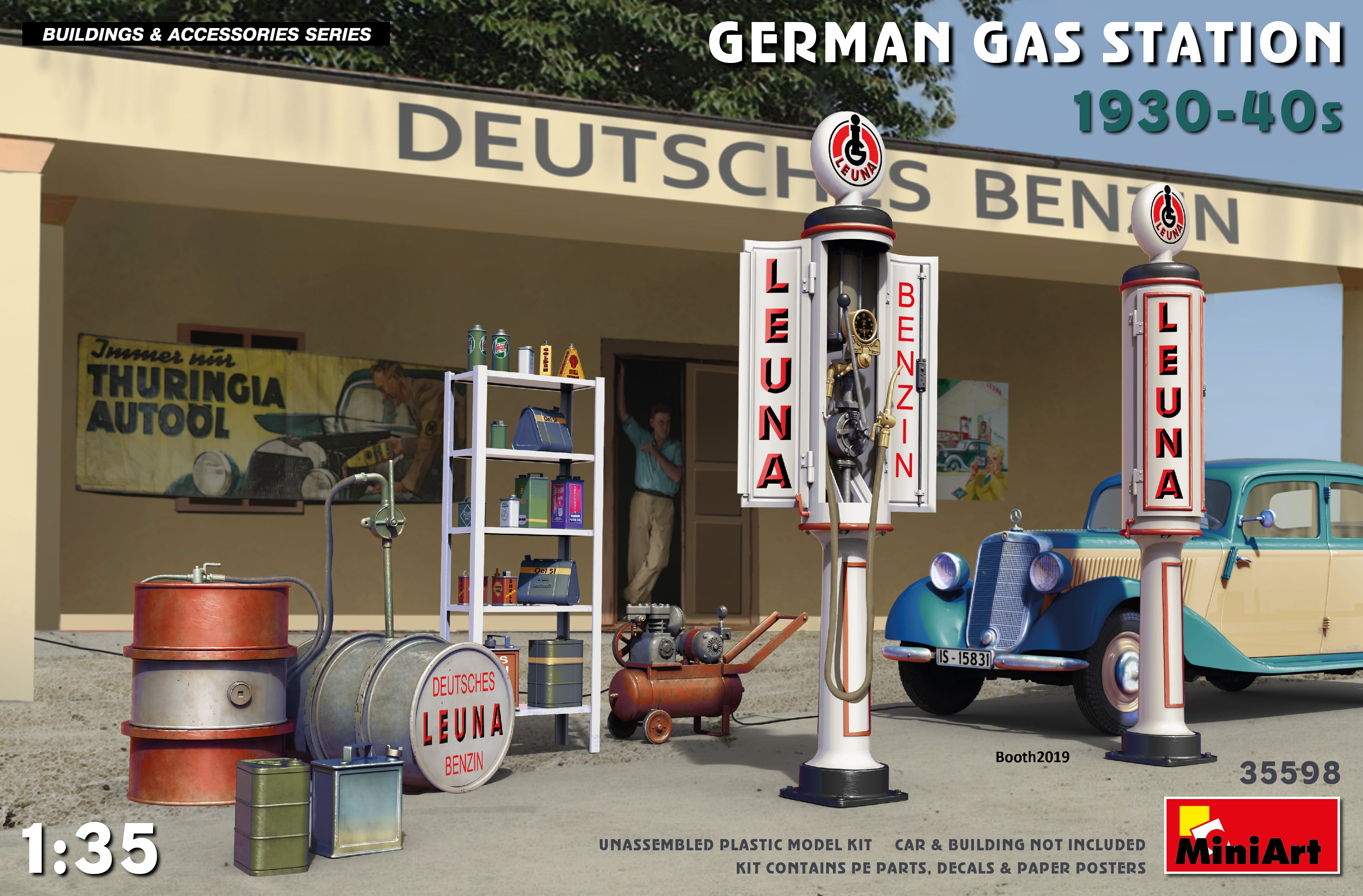 MiniArt 1/35 German Gas Station 1930-40s | 4820183312471