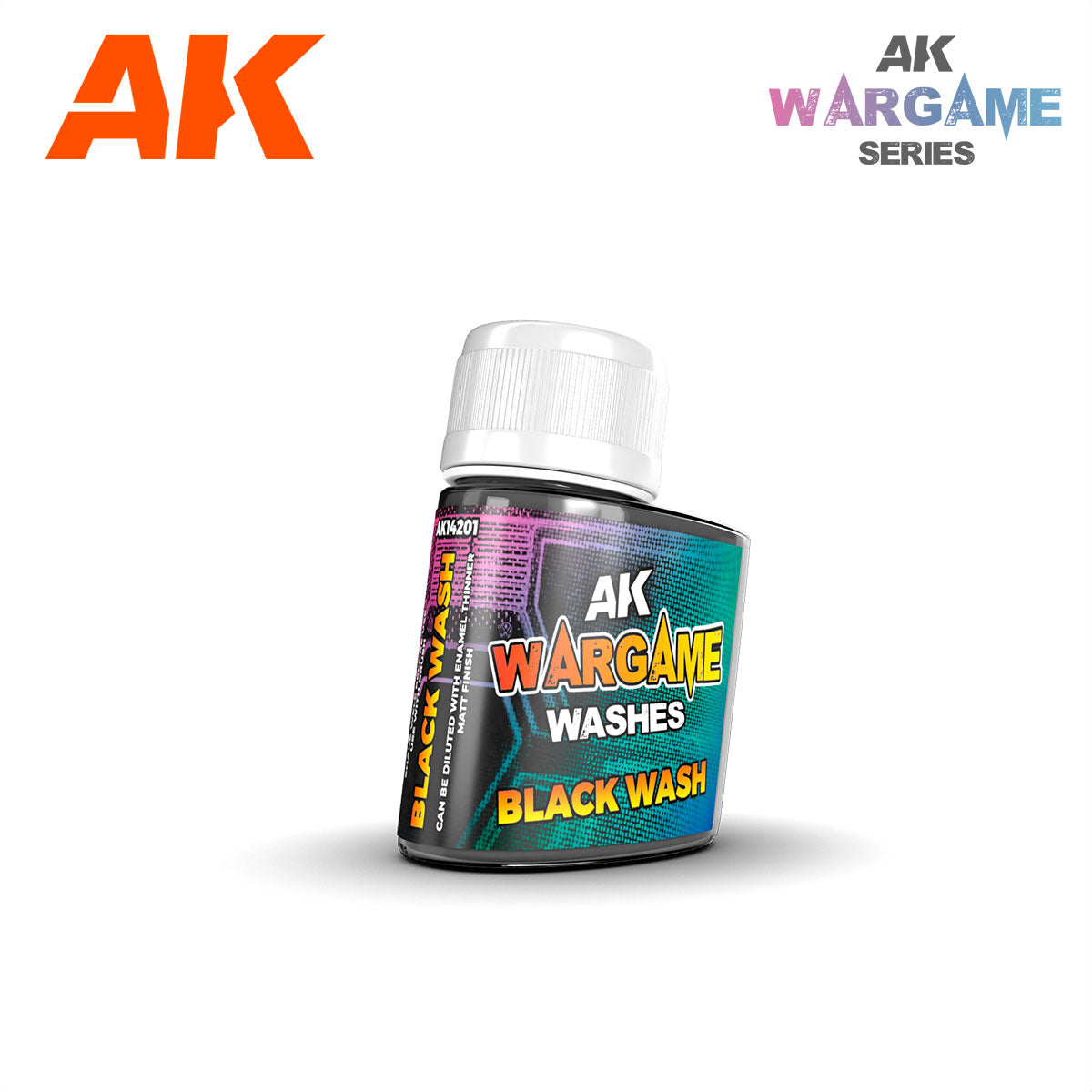 AK Interactive Wargame Washes Black Wash 35ml | 8435568334953
