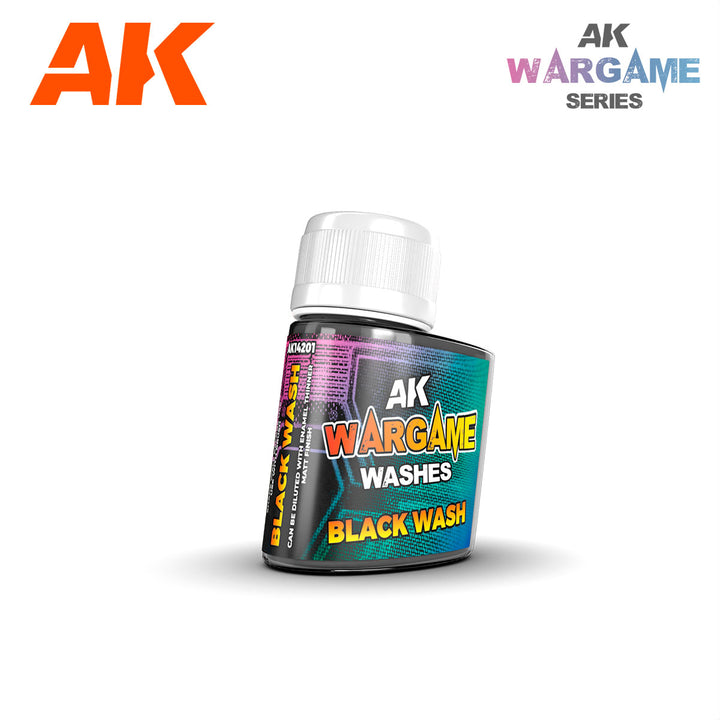 AK Interactive Wargame Washes Black Wash 35ml | 8435568334953