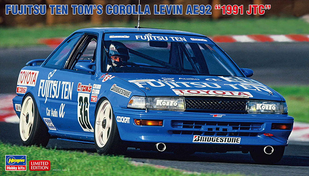 Hasegawa 1/24 Fujitsu Ten Tom's Corolla Levin AE92 '1991 JTC' | 4967834204928