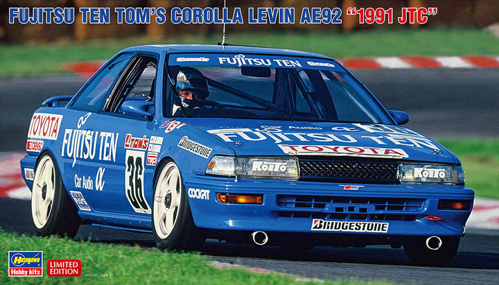 Hasegawa 1/24 Fujitsu Ten Tom's Corolla Levin AE92 '1991 JTC' | 4967834204928