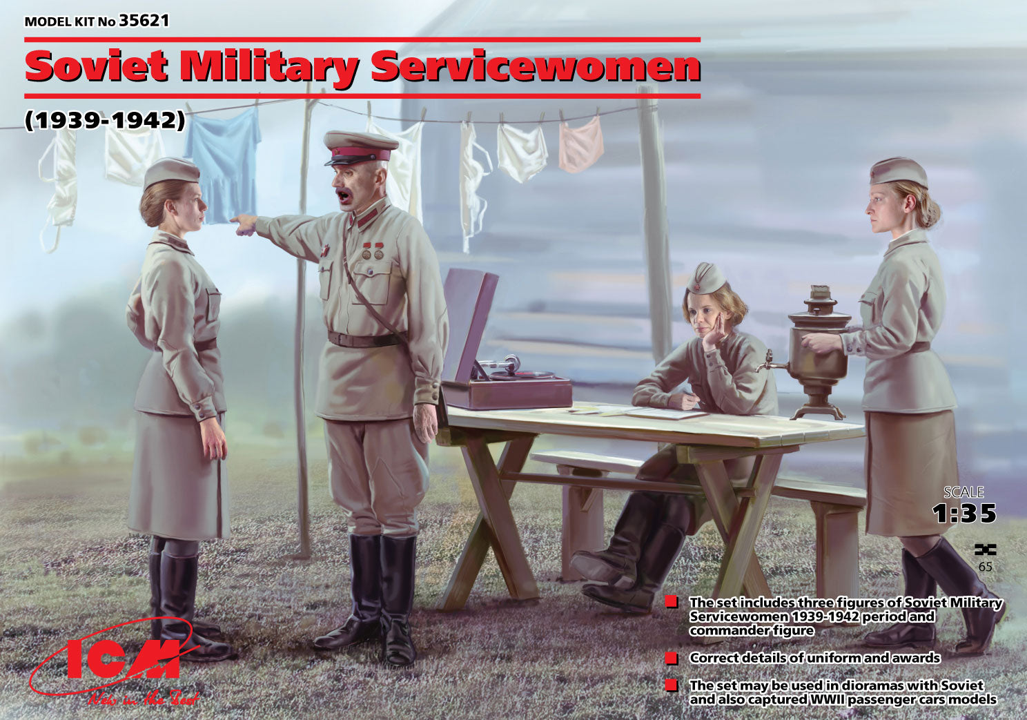 ICM 1/35 Soviet Military Servicewomen (1939-1942) (4 figures)