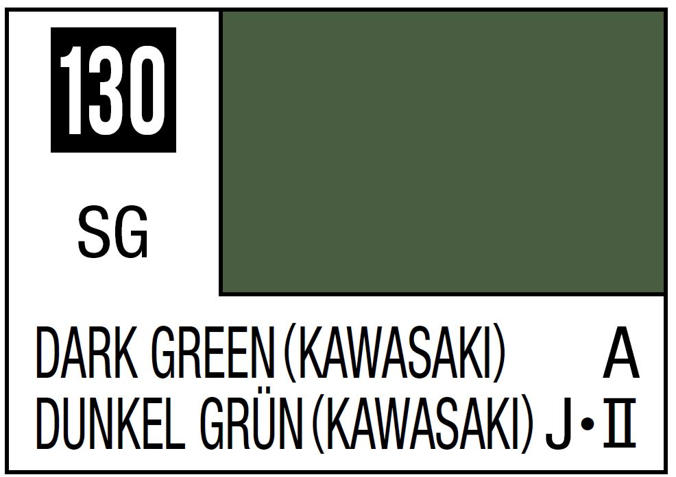 Mr Hobby Mr. Color 130 - Dark Green (Semi-Gloss/Aircraft) | 4973028635683
