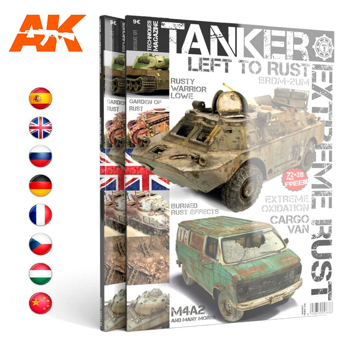 AK Interactive TANKER 01  'EXTREME RUST' - English | 8436535576383