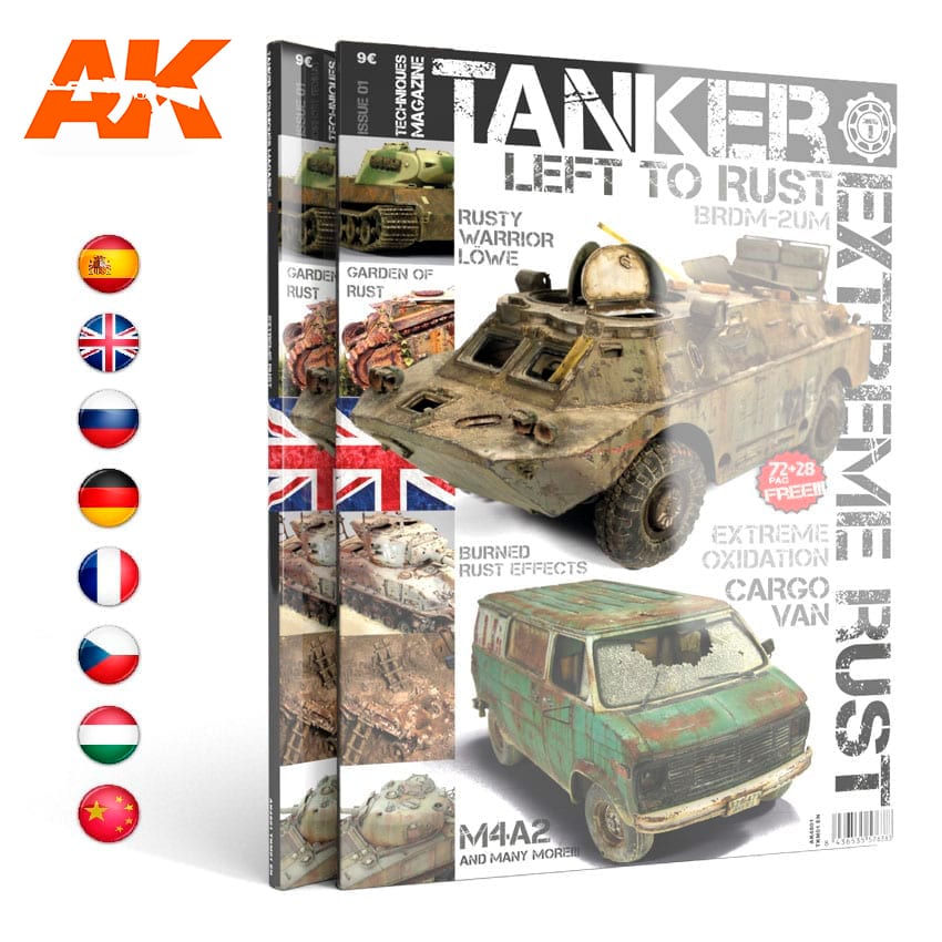 AK Interactive TANKER 01  'EXTREME RUST' - English