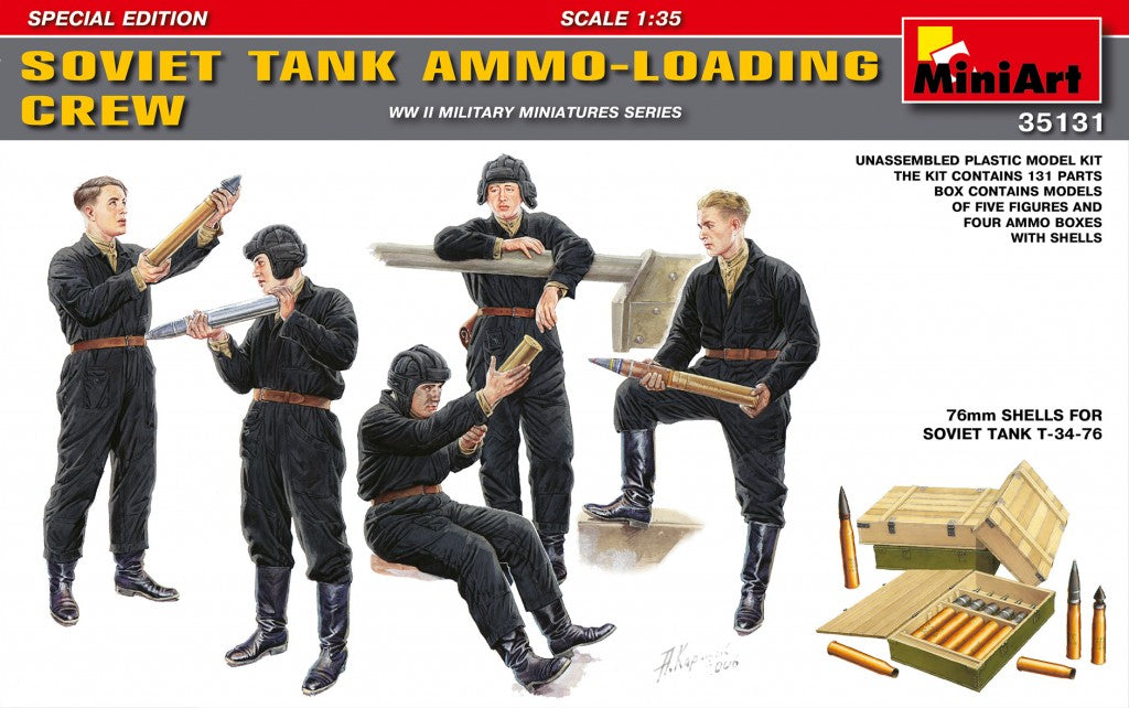 MiniArt 1/35 Soviet Tank Ammo-Loading Crew Set. Special Edition | 4820041102688