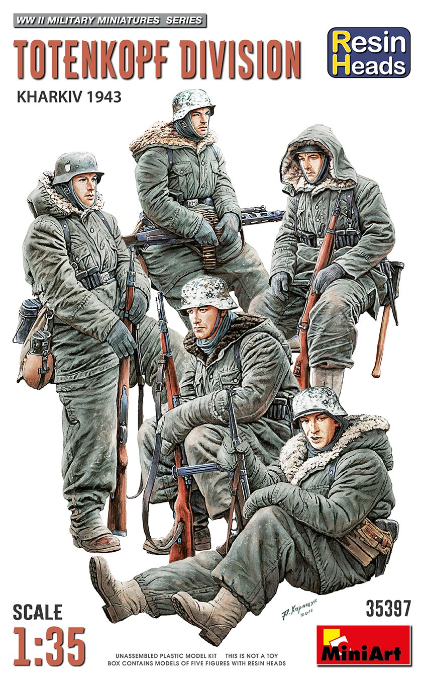 Miniart 1/35 Totenkopf Division. Kharkov 1943. Resin Heads | 4820183314284